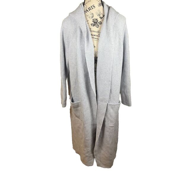Anthropologie Daily Practice Open Front Long Line Cardigan Hooded Sz XS/S Casual - Picture 1 of 9